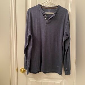 **ADD ON - WORK AROUND THE HOUSE SHIRT** MEN’S LARGE HENLEY WITH PAINT STAINS